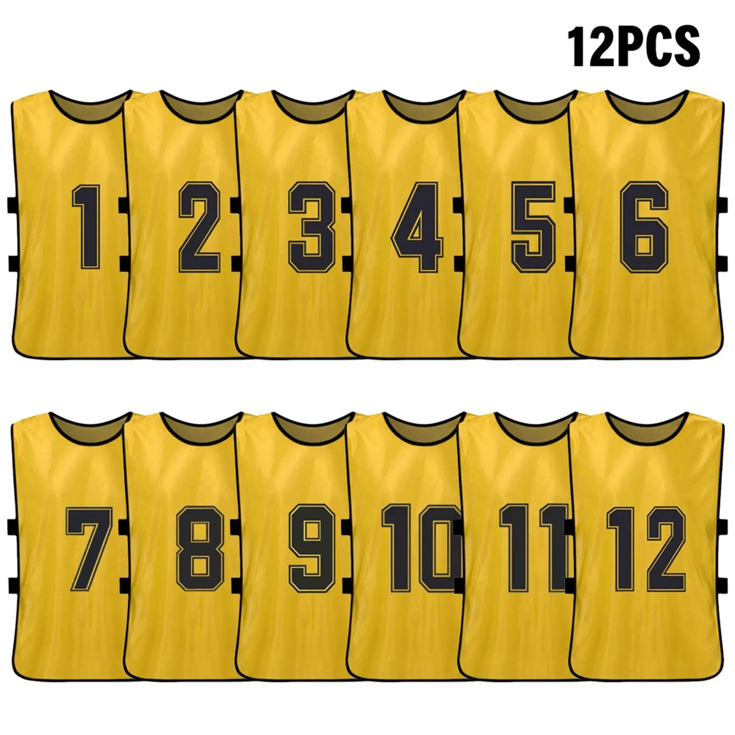 6PCS/2PCS Adults Soccer Pinnies Quick Drying Football Team Jerseys Youth Sports Scrimmage Soccer Team Numbered Bibs Sports Vest