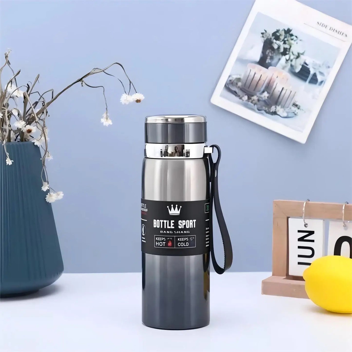 1L Thermal Water Bottle Keep Cold and Hot Thermos for Water Tea Coffee Vacuum Flasks Stainless Steel Thermos Bottle