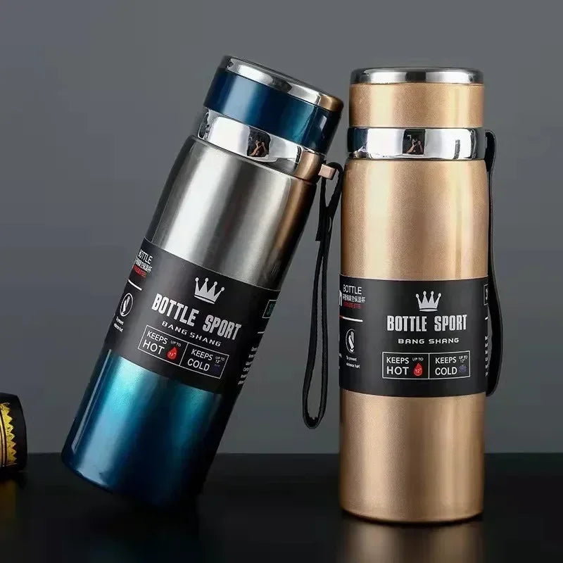 1L Thermal Water Bottle Keep Cold and Hot Thermos for Water Tea Coffee Vacuum Flasks Stainless Steel Thermos Bottle