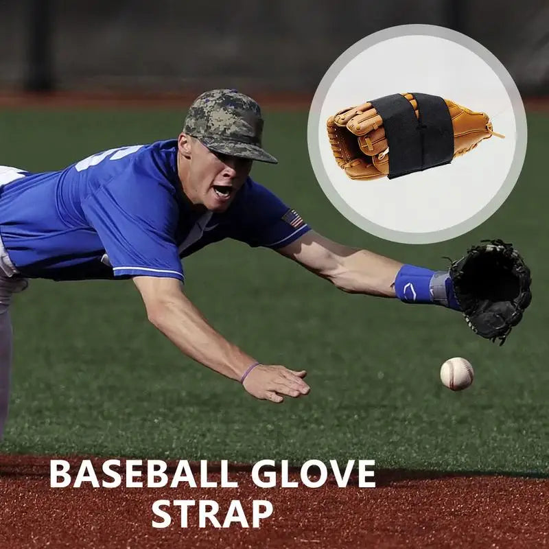 Elastic Softball Mitt Shaper, Black Mitt Wrap for Fixing and Shaping Mitts Soft Baseball Accessories for Baseball Players