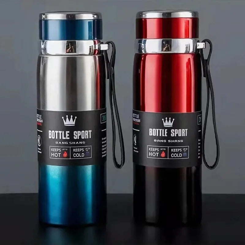 1L Thermal Water Bottle Keep Cold and Hot Thermos for Water Tea Coffee Vacuum Flasks Stainless Steel Thermos Bottle