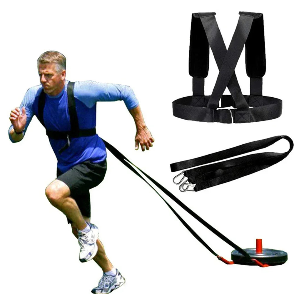 Sled Harness Workout Resistance & Assistance Trainer Physical Training Resistance Rope Kit Improving Speed, Stamina & Strength