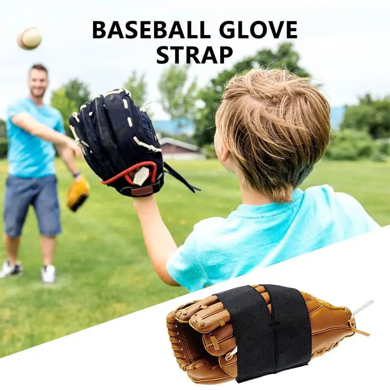 Elastic Softball Mitt Shaper, Black Mitt Wrap for Fixing and Shaping Mitts Soft Baseball Accessories for Baseball Players