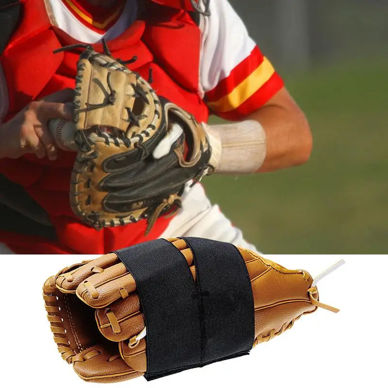 Elastic Softball Mitt Shaper, Black Mitt Wrap for Fixing and Shaping Mitts Soft Baseball Accessories for Baseball Players